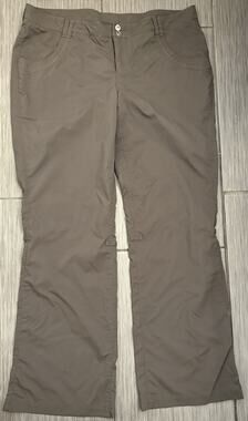 REI Co-op Women's Kornati Roll-Up Hiking Pants Size 16 Dark Gray